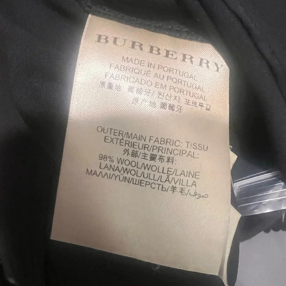 Burberry London Wool Blend Flare Leg Trousers - Picture 9 of 10